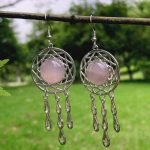 crystal dream catcher earrings