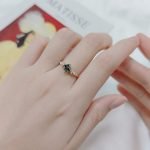 green moss agate engagement ring