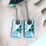 small tanjiro earrings tanjiro's earrings tanjiro earrings