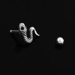 snake titanium stud earrings