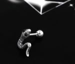 snake titanium stud earrings