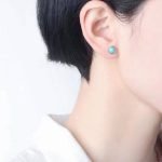 sterling silver turquoise stud earrings