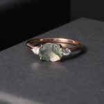 stunning moss agate ring