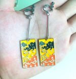 tanjiro hanafuda earrings tanjiro's earrings tanjiro earrings