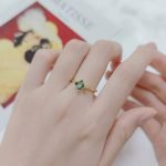 vintage moss agate ring
