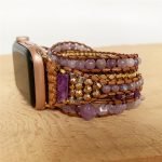 amethyst apple watch crystal band