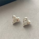 heart nugget earrings nugget earring