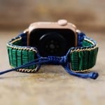 malachite crystal apple watch band