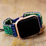 malachite crystal apple watch band