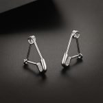 punk safety pin earrings