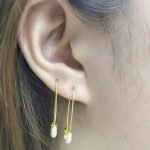 safety pin earrings sterling silver