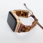 tiger eye crystal apple watch band