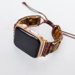 tiger eye crystal apple watch band