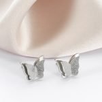 butterfly titanium earrings