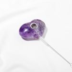 beautiful real amethyst crystal pipe