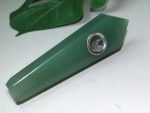 green aventurine crystal pipe front