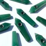 green aventurine crystal pipe real