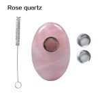 rose quartz crystal stone pipe