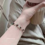 purple seed bead bracelet