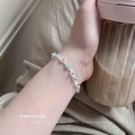 blue seed bead bracelet