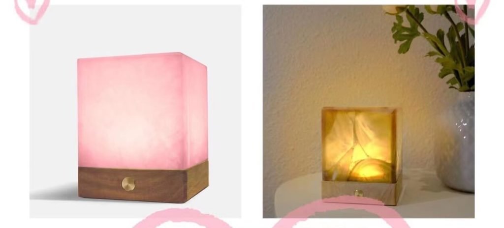 rose crystal lamp