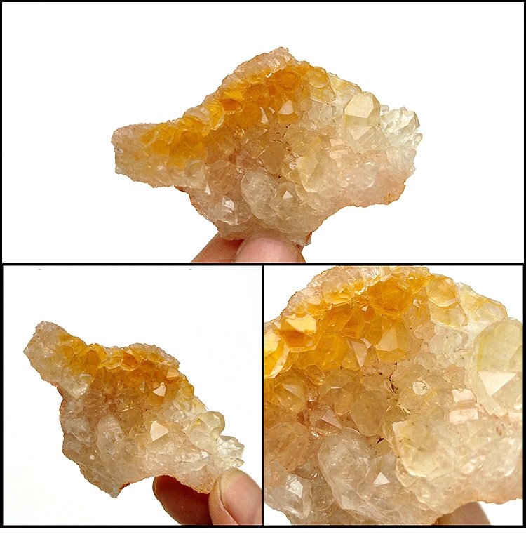 raw citrine clusters