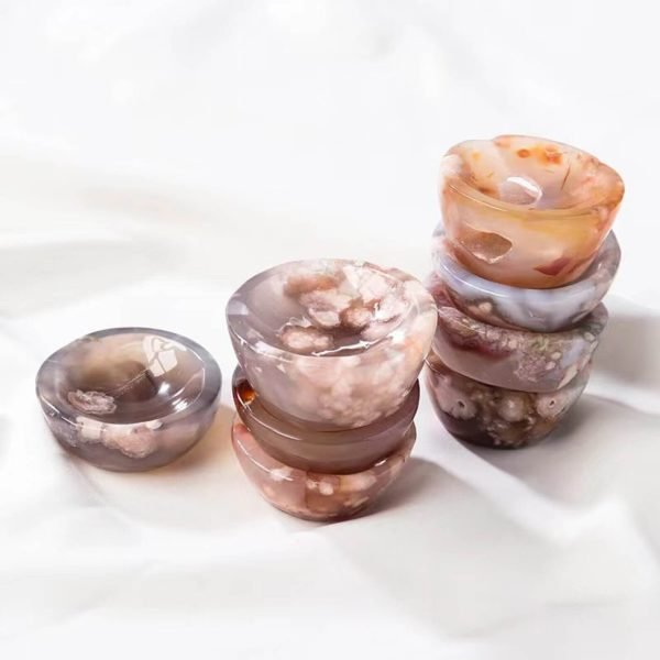 sakura agate bowls