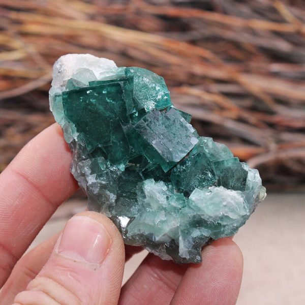 green fluorite raw crystal