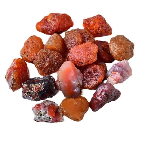 raw carnelian agate