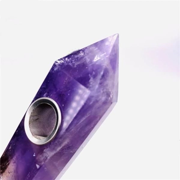amethyst crystal pipe