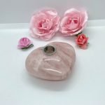 high quality rose quartz heart pipe