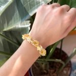 raw citrine crystal bracelet