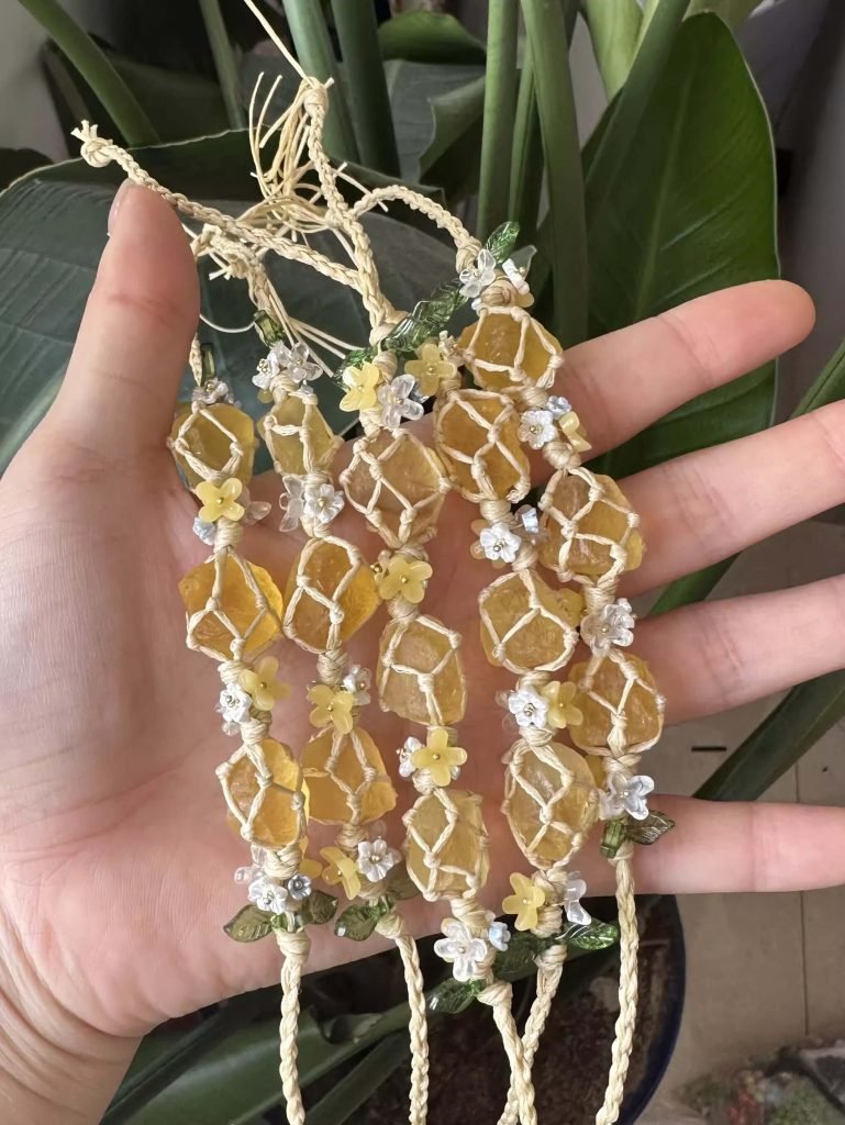 raw citrine crystal bracelets