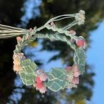 raw green fluorite crystal bracelet