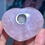 rose quartz heart pipe