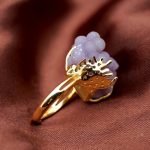 grape agate ring handmade