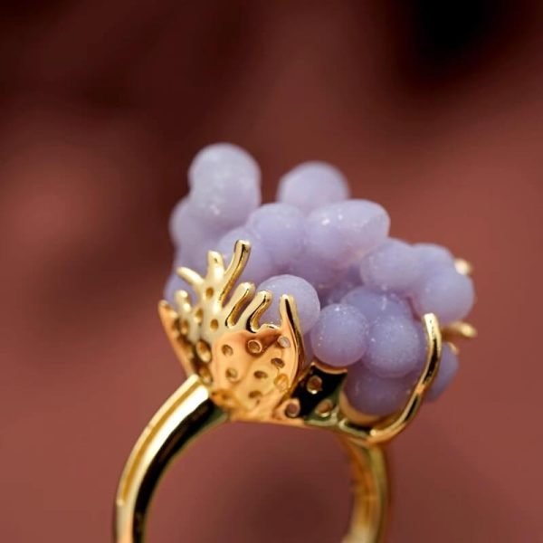 grape agate ring