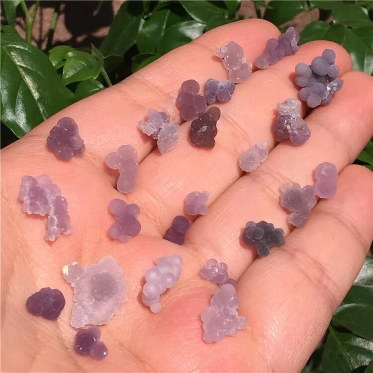 tumbled Purple Bubble Agate