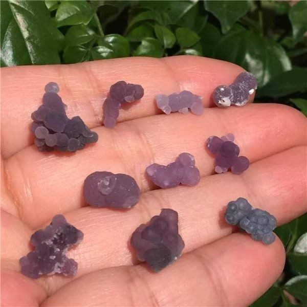 tumbled grape agate crystal