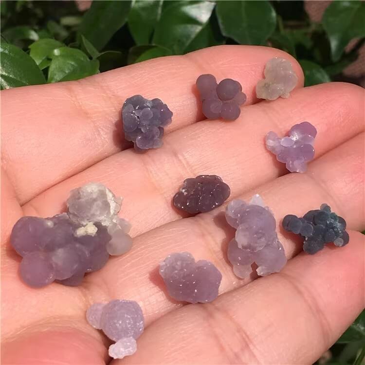 tumbled grape chalcedony
