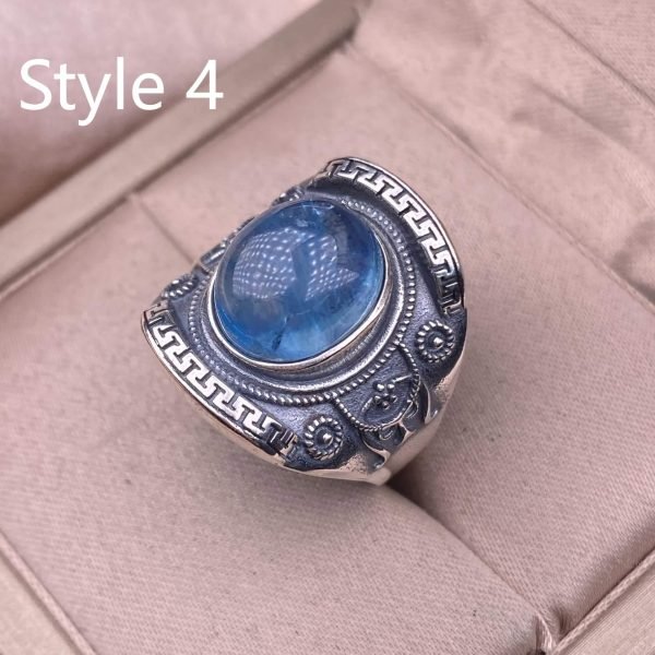 Custom aquamarine rings for guys