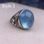 adjustable aquamarine rings for guys