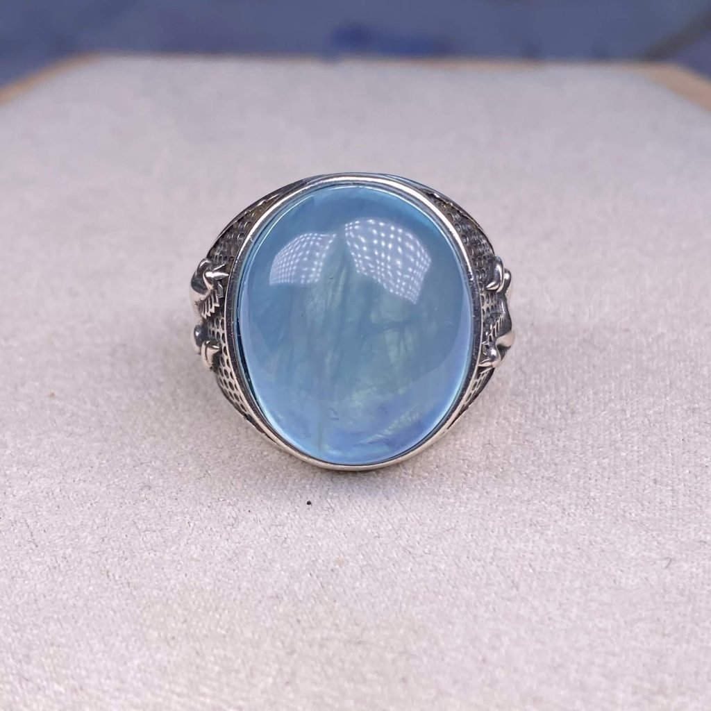 aquamarine rings for male fashion