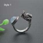 dragon style aquamarine rings for guys