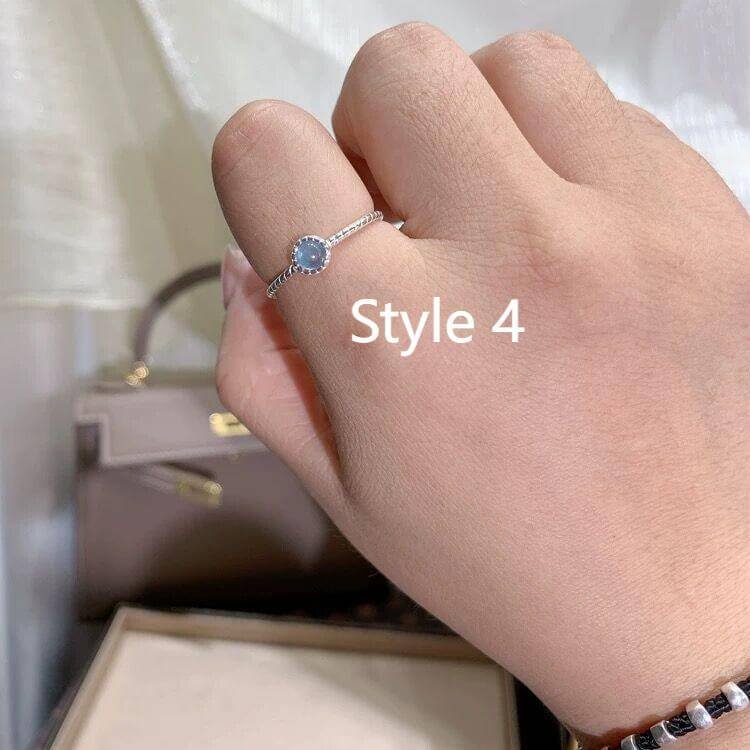 minimalist style aquamarine rings for sale
