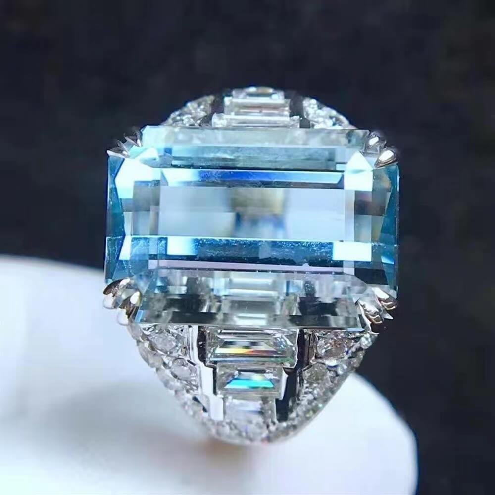 vintage aquamarine rings for guys