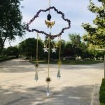 Amethyst cloud shape crystal suncatchers