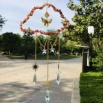 Carnelian cloud shape crystal suncatchers