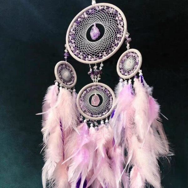 amethyst crystal dream catcher