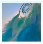 blue dream catcher with feather